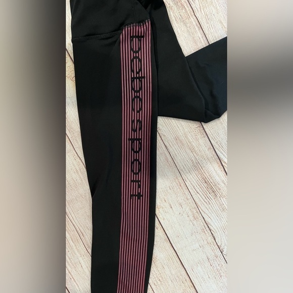 Babe Sport Side Stripe Capri Womens Size Medium - Picture 3 of 4